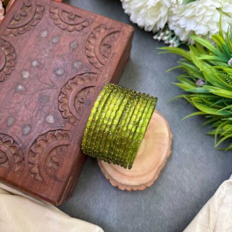 Rain Drop - Parrot Green Bangle – GB80