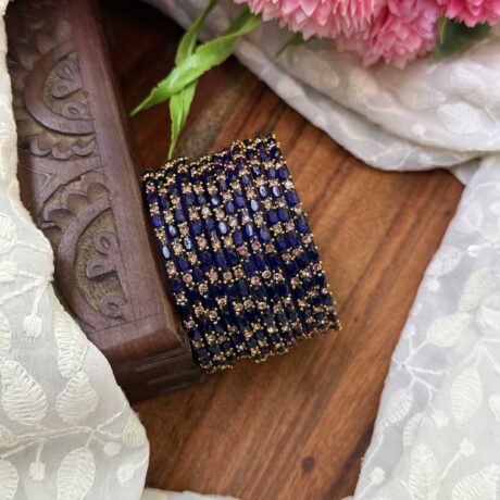Sudar Glass bangles- Dark Blue - GB146