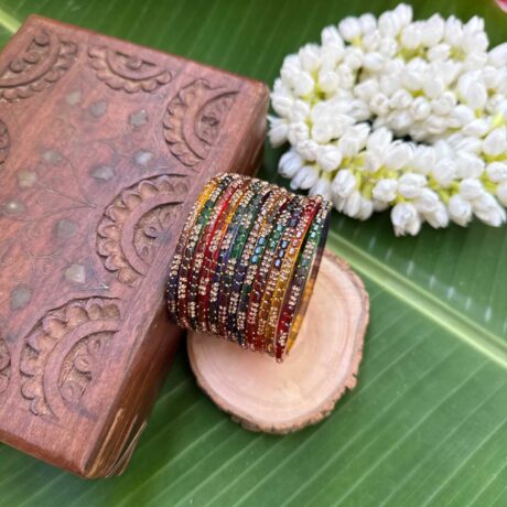 Nila Glass bangles – Multi Colour – GB181