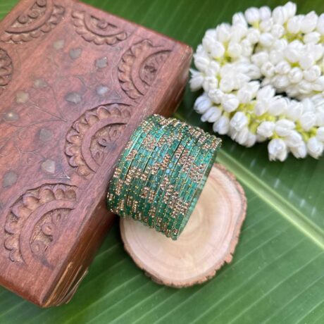 Nila Glass bangles – Aqua Green – GB185