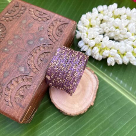 Nila Glass bangles – Lavender – GB188