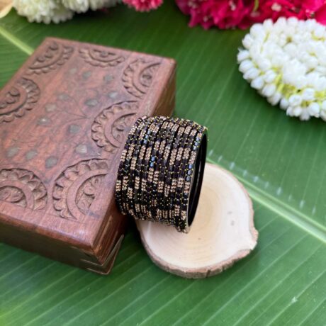 Nila Glass bangles – Jamun – GB179