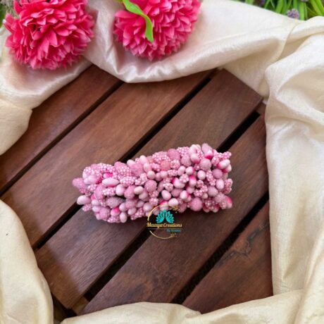 Artificial Light Pink Flower Hair Clip – J92