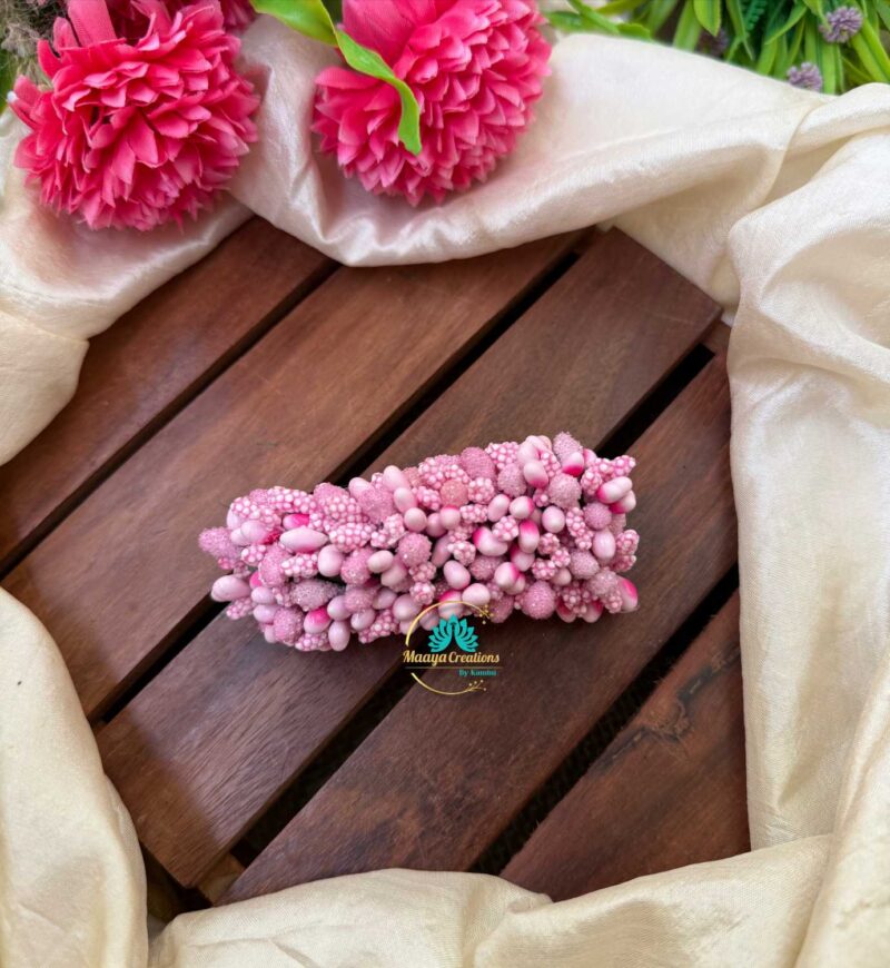 Artificial Light Pink Flower Hair Clip – J92