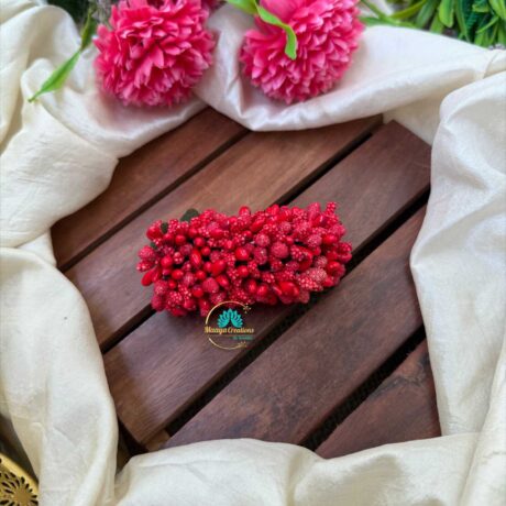 Artificial Red Flower Hair Clip – J93