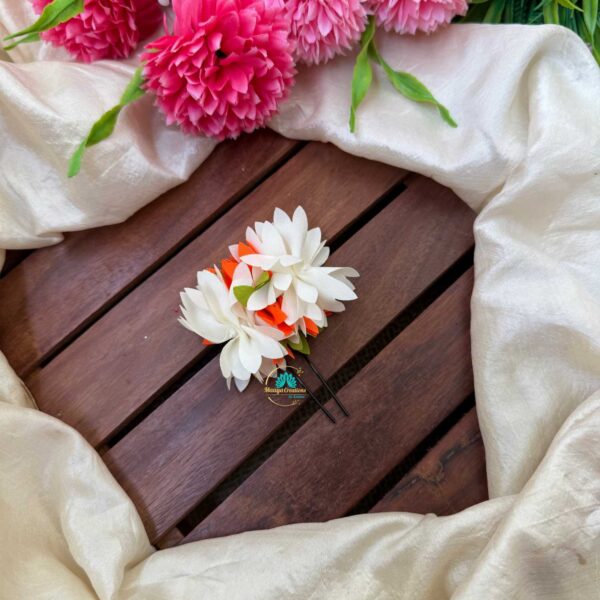 Real Look alike Kadhambam Flower U Pin – J112