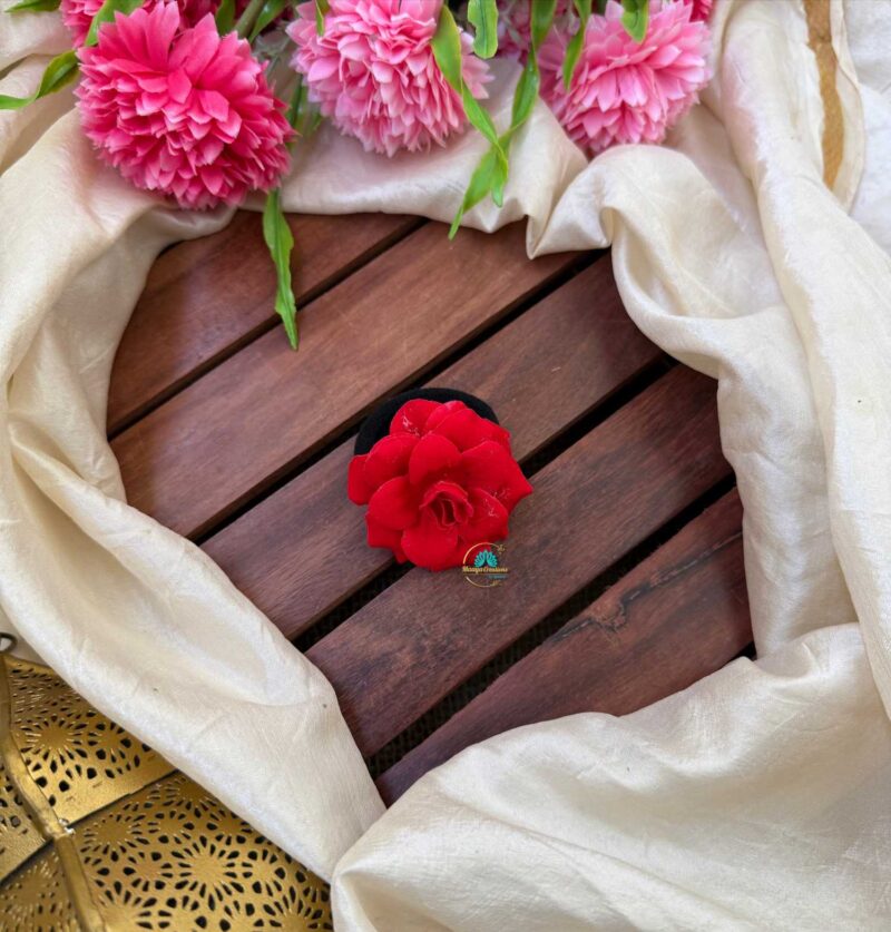 Artificial Red Rose Petals Hair Band– J142