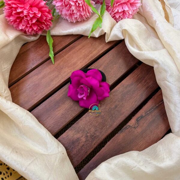 Artificial Purple Rose Petals Hair Band– J153
