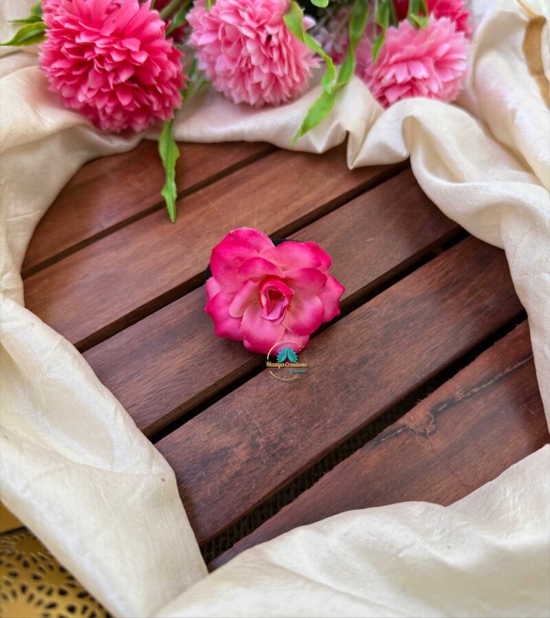 Artificial Pink Rose Petals Hair Band– J155