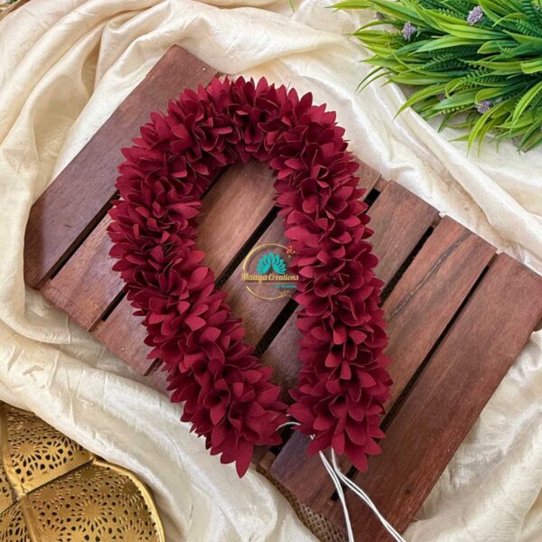 Real Look alike Maroon Pichi Poo Hair Accessory– J174