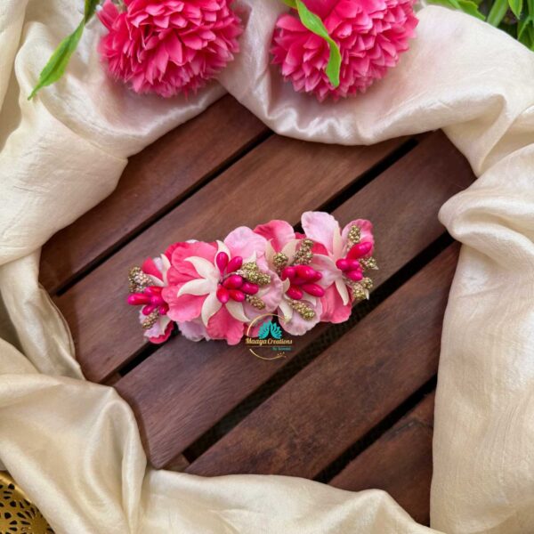 Real Look alike Pink Orchid Petals Hair Clip – J72