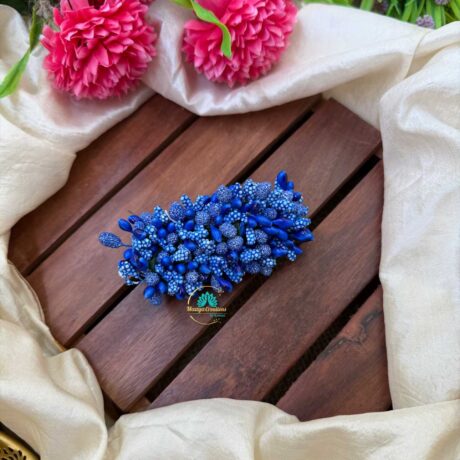 Artificial Royal Blue Flower Hair Clip – J79