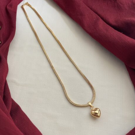 Simple Heart Pendent Neck Chain- IM52