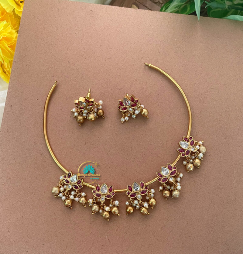 Elegent Lotus Neck Set- IM45