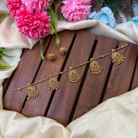 Unique Antique Round Shape Neck Set- IM77