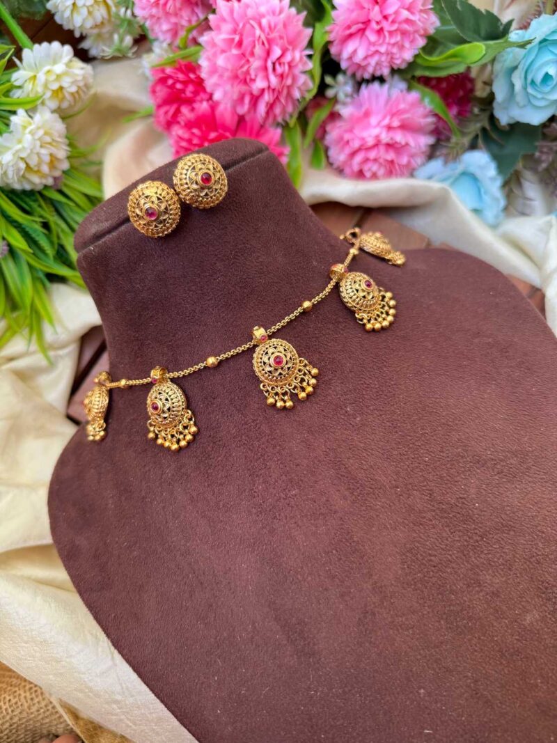 Unique Antique Round Shape Neck Set- IM77 - Image 2