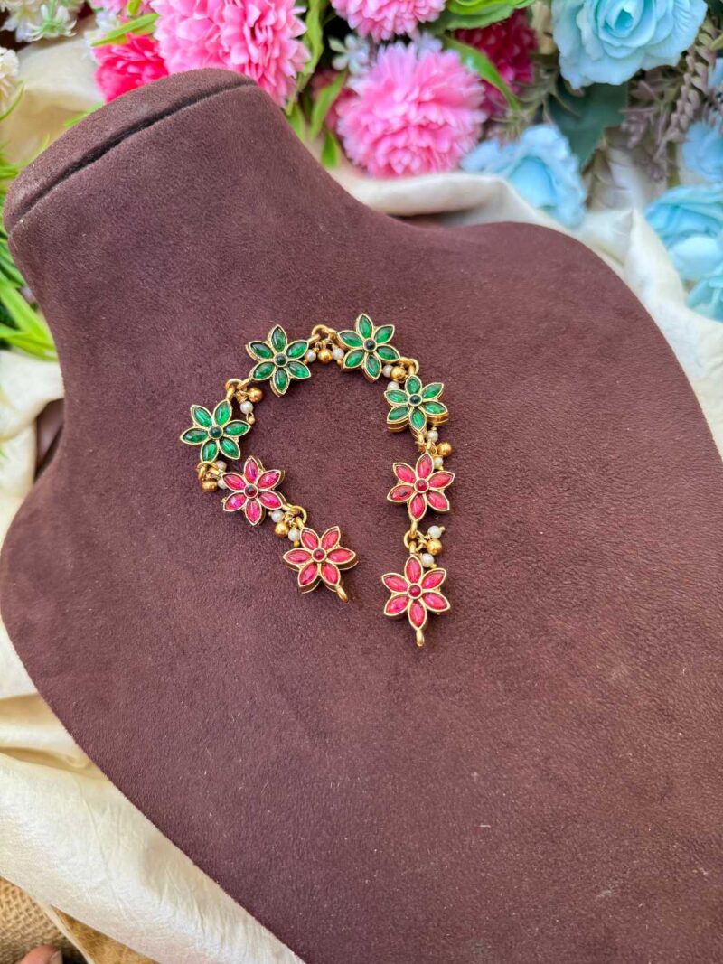 Fancy Floral Design 2 in 1 Neck Set- IM78 - Image 4