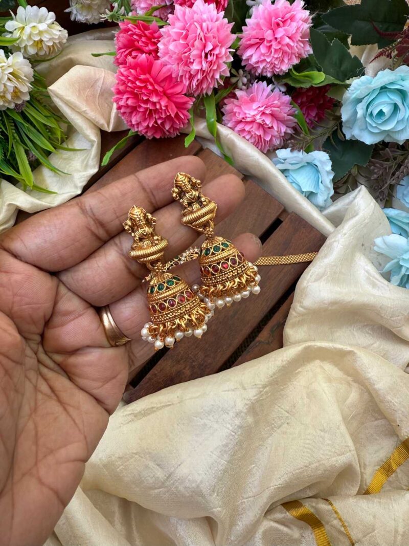 Antique Lakshmi Multi AD Stone Choker- IM79 - Image 2