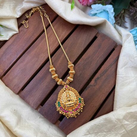 Gold Look Alike Lakshmi Neck Set- IM107