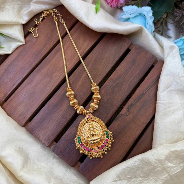 Gold Look Alike Lakshmi Neck Set- IM107