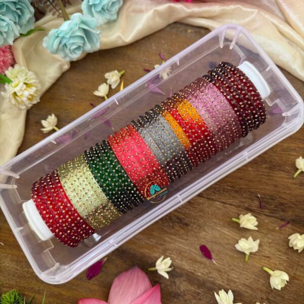 Kada Glass Bangles Combo Design 8-RG65