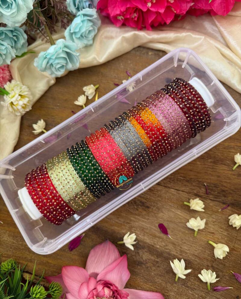 Kada Glass Bangles Combo Design 8-RG65