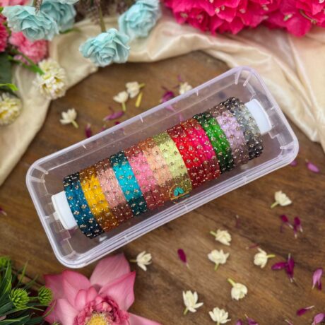 Kada Glass Bangles Combo Design 9-RG66
