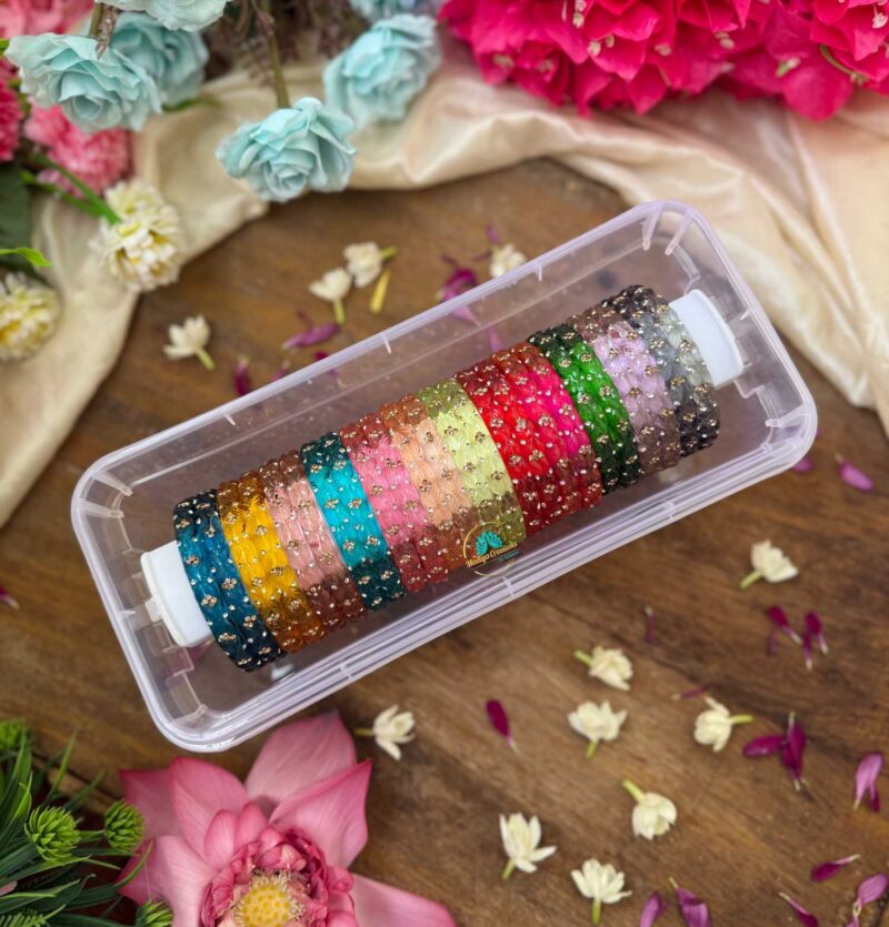 Kada Glass Bangles Combo Design 9-RG66