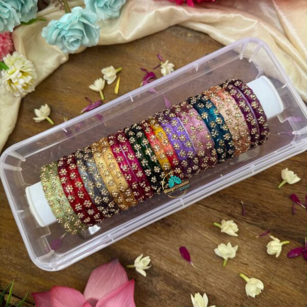 Kada Glass Bangles Combo Design 1 - RG58