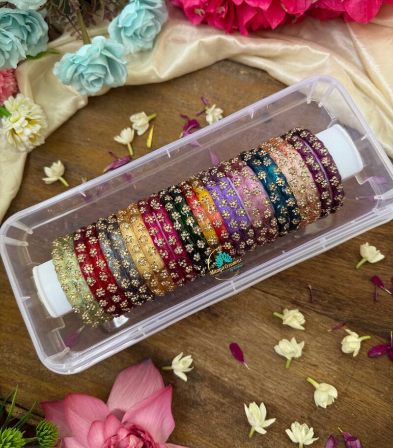 Kada Glass Bangles Combo Design 1 - RG58
