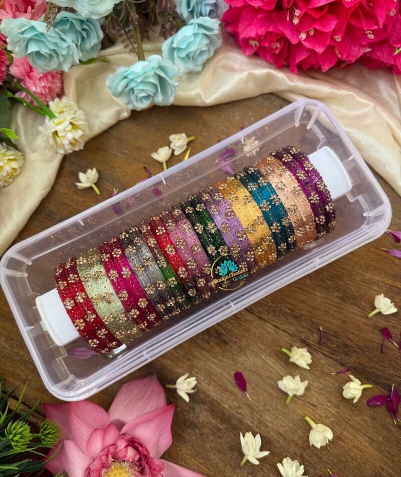 Kada Glass Bangles Combo Design 3-RG60