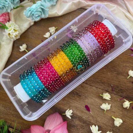 Kada Glass Bangles Combo Design 6-RG63