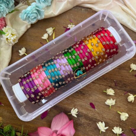Kada Glass Bangles Combo Design 7-RG64