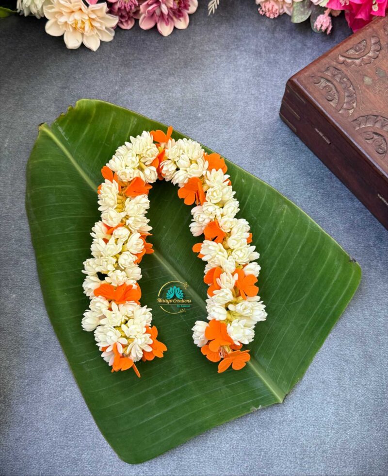 Real Look like Mullai & Kanakambaram Flower – J199