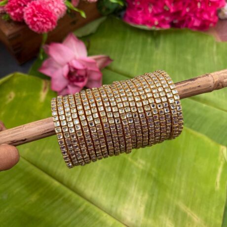 Return Gift -White Square Silk Thread Bangles - RG73