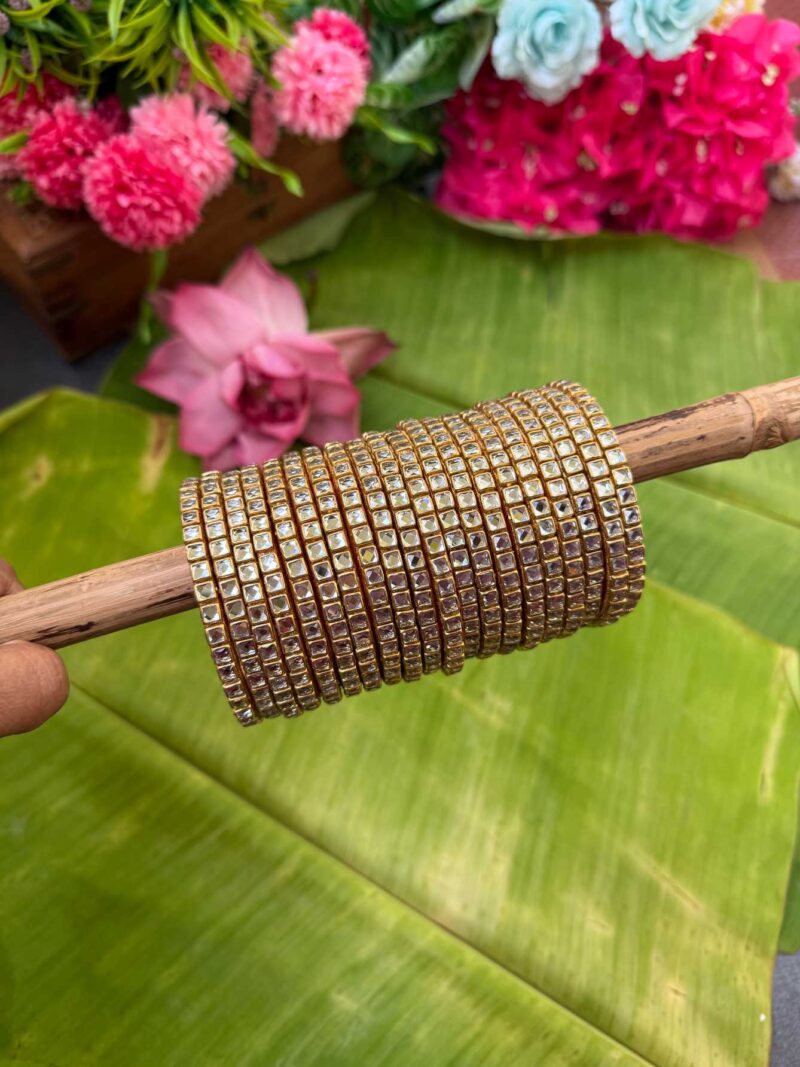 Return Gift -White Square Silk Thread Bangles - RG73