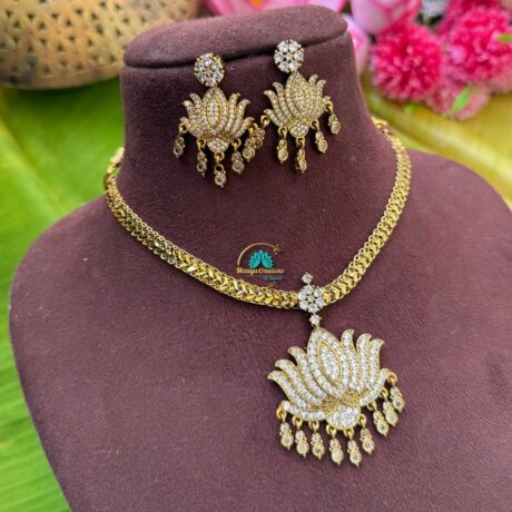 Premium Lotus AD Stone Chocker - IM139