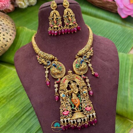 Taruni - Krishna Antique Gold Necklace - TS01