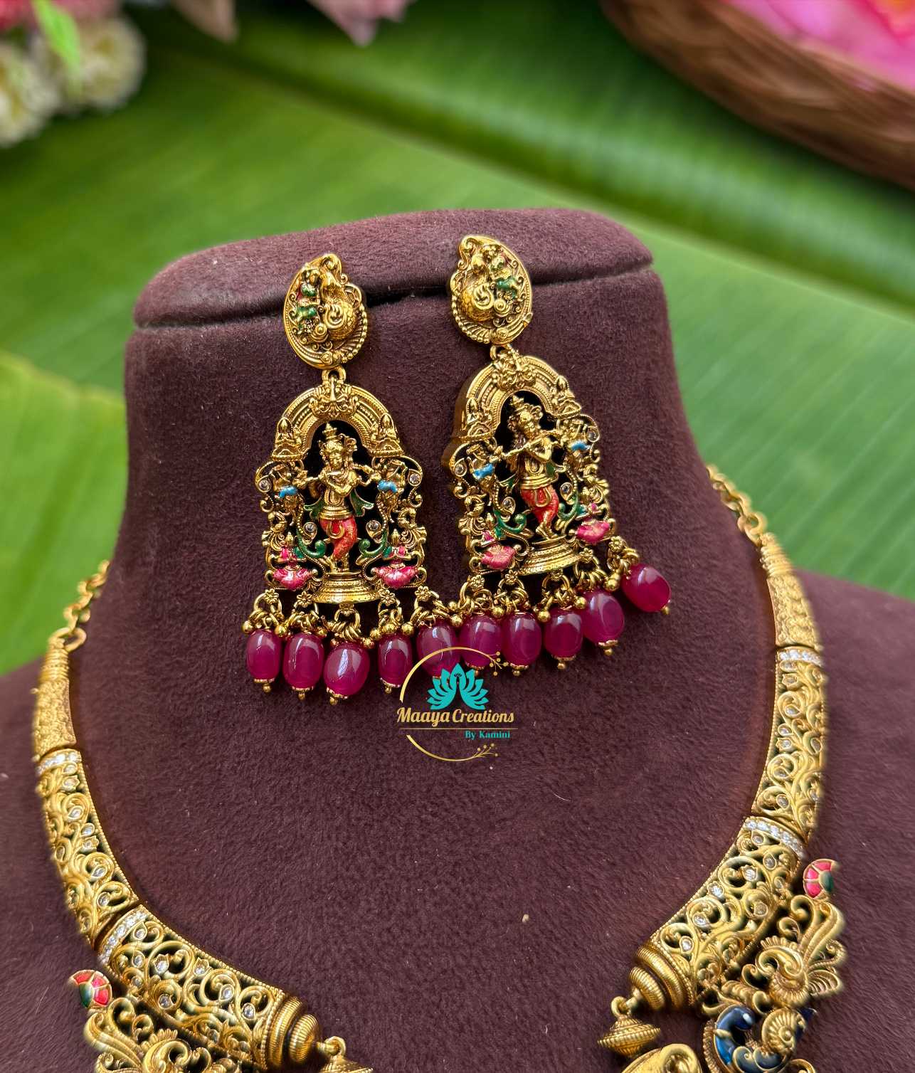 Taruni - Krishna Antique Gold Necklace - TS01 - Image 2