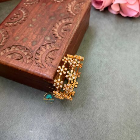 Gold Look like AD Stone Bangle Set - PGB22