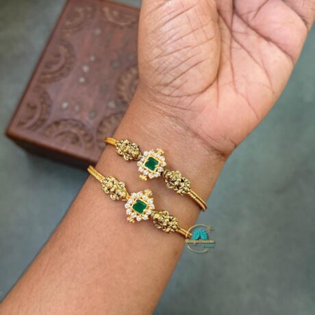 Gold Look like AD Stone Bangle Set - PGB23