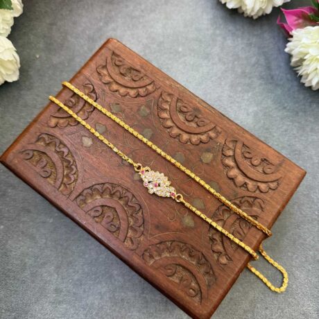 Mugappu chain - Small Lotus - IP7