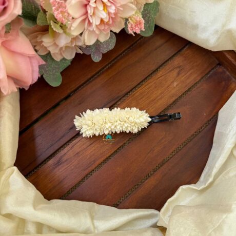 Real Look like White Jasmine with White Mottu – Jasmine Centre Clip - J240