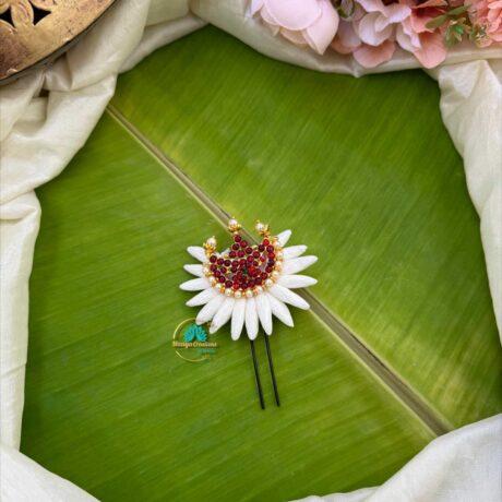 Real Look like Pichi Poo with Sandhiran Pendant U pin – Pichi Poo U pin - J267 (Moon Pendant)