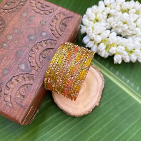 Nila Glass bangles – Light Multi – GB241