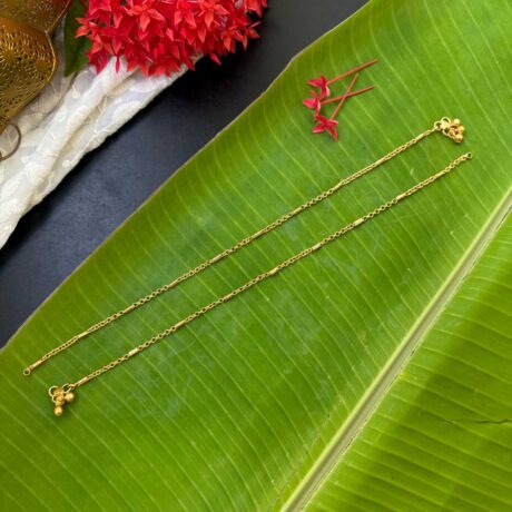Paavai Anklets - Premium Gold Polished - IP36