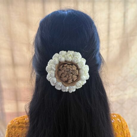 Gold Lotus with Malli Alligator clip combo - J359