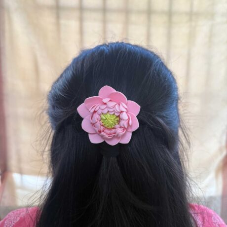 Baby Pink Lotus 'U' Pin - J349