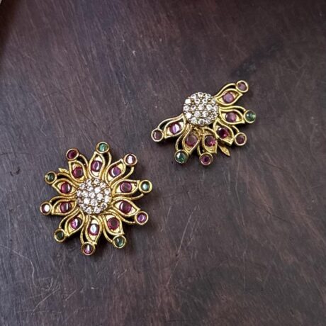 Fancy AD Stone with Floral Style Chandran & Suryan Billai - CS07