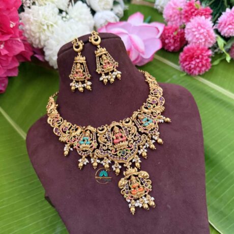 Lakshmi Hand painted Necklace - TS27